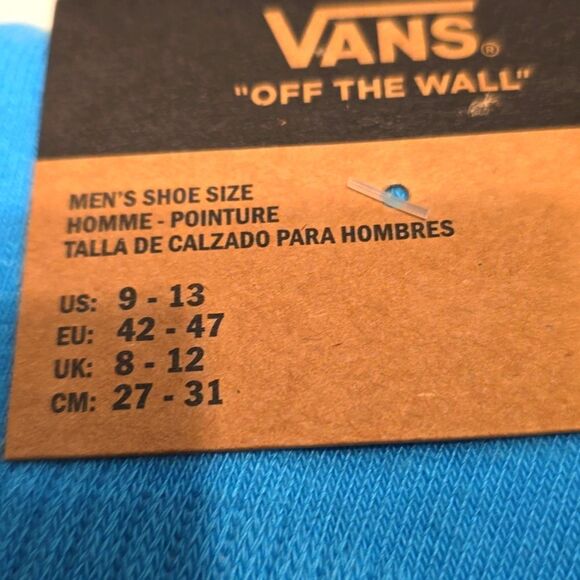 Vans Off The Wall 2PK Checkerboard Colorful Crew Sock - Picture 7 of 7